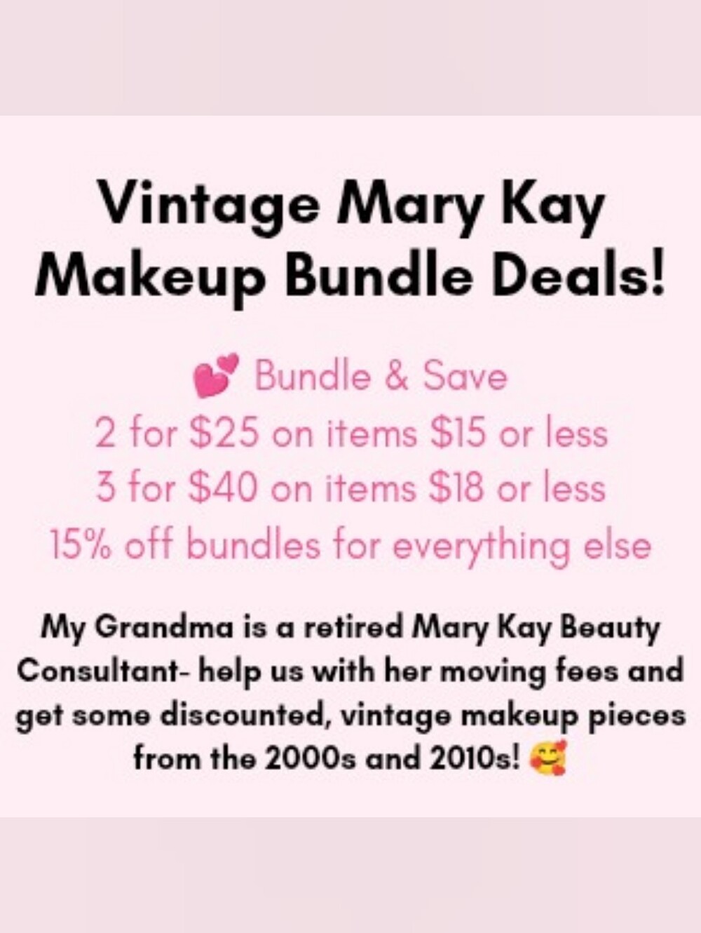 VINTAGE MARY KAY MAKEUP BUNDLE DEALS!